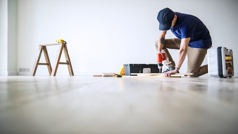 people renovating the house concept